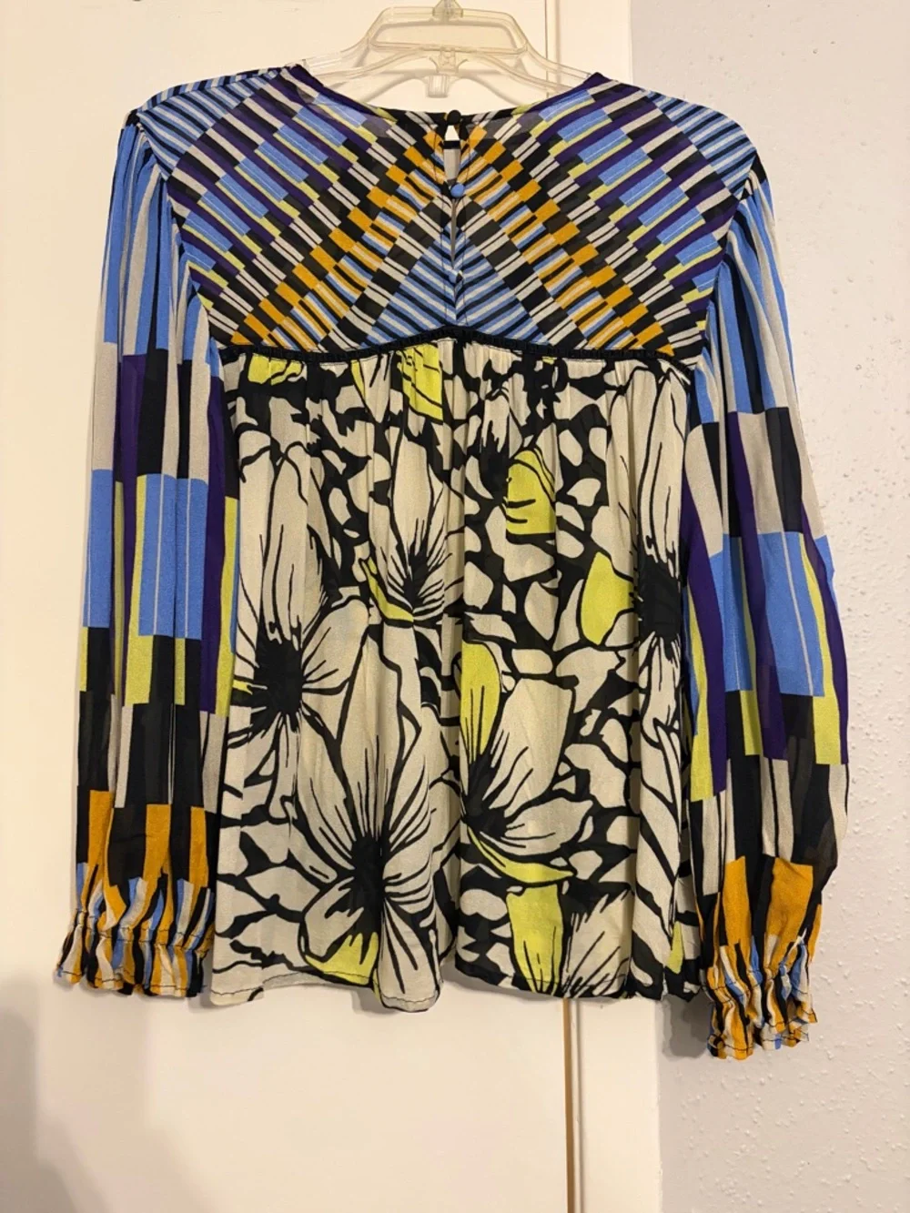 Anthropologie Blank London womens M Multi Miranda Peasant Floral - Picture 3 of 6